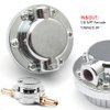 HTRACING 1-5 PSI Fuel Pressure Regulator Adjustable Manual Universal for Carburetor Carb Zinc Alloy FPR 8MM 10MM