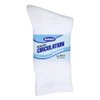 3 Pairs Men Healthy Circulation Diabetic Crew Socks (10-13(Shoes sizes 10-12), White)