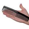 QITIMIR Black Hair Comb Set 18 Piece in Pack, Hair Combs For Women and Men and Kids, Detangler Comb, Wide Tooth Combs, Ideal For Cutting… (Black)