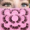 Natural Cluster Lashes 3D False Eyelashes Wispy Individual Lashes Natural Look Faux Mink Lashes that Look Like Extensions by Focipeysa