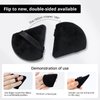 (5+5) Powder Puff Makeup Sponge Blender Beauty Face Triangle Makeup Cosmetic Puff,Latext-free Makeup Wedge Foundation Sponge Blender to Make Up Tools,Applicator Sponges (black)