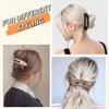 ZANWELL Flat Hair Clips For Women - French Concord Lay Flat Claw Clips for Thin Thick Curly Hair,Strong Hold Duck Billed Clips，Comfortable Curved Design Alligator Hair Clips[6-Pack 4.3 Inch]