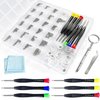 PFDHQS Eyeglass Repair Kit, Glasses Repair Kit with 24 Types Eyeglass Screws, Eyeglass Nose Pads and Eyeglass Screwdriver