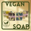 All Natural Vegan Unscented Cold Pressed Hand and Body Soap for Sensitive Skin - Coconut Oil Nourishing and Gentle (Pack of 6)