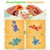 Protado Dinosaur Building Blocks Set, Wooden Dino Blocks, Magnetic Dinosaur Builders, STEM Take Apart Dinosaurs Playset, Montessori Fine Motor Skills Educational Learning Toy Gift for 3 4 5 Years Kids