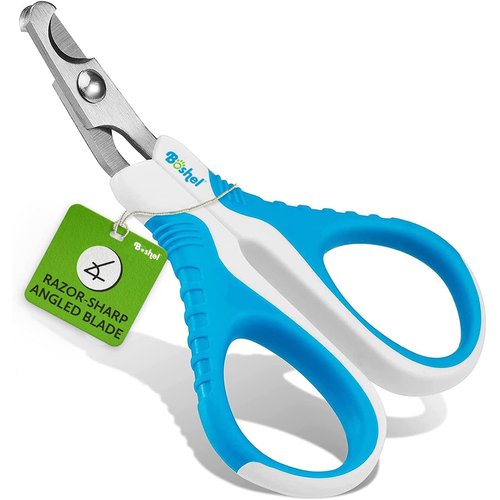 Boshel Cat Nail Clipper - Razor-Sharp & Angled Cat Nail Trimmer, Non-Slip Handels Cat Claw Clippers, Pet Nail Clippers for Small Dog and Cats, Light Weight Cat Clippers for Nails, Cat Nail Clippers