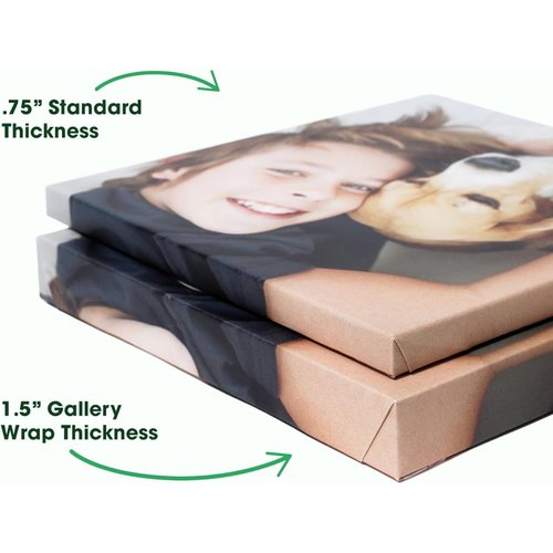 BuildASign Custom Canvas Prints with Your Photos – Personalized Picture To Canvas Wall Art, Perfect for Home Decor, Gifts & Keepsakes, Ready to Hang (8" L x 10" W x 1.5”D)