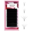 ABONNIE Easy fan lash extensions, Rapid Blooming Volume lash extensions, D Curl cashmere Fan lash extensions, 0.07 Thickness 8-15mm Mixed Length Self Fanning Volume Lashes extension (D-0.07,8-15mm)