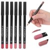 ANGGREK Lip Liner,Lip Pencil Waterproof Lip Liner Long Lasting 6pcs Lip Liner Professional Waterproof Matte Long Lasting Lip Pencil Pigmented Cosmetics(set 02)