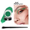 GOOD MOTHER Eyeliner Gel Set,Long Lasting Waterproof Gel Eyeliner With 5.51 IN Long Eyeliner Brush,High-Intensity Pigments Smudge-Proof Eye Liner Makeup Creamy Eyeliner Gel 5G-Green