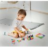 Archimedrix 25 pcs Rainbow Magnetic Tiles Building Blocks, STEM Magnetic Playset for Kids, Magnetic Building Tiles and Blocks for Creative Construction, Fun for Ages 3+
