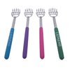 CERRXIAN (4-Pack) Telescoping Back Scratcher, LEMENG Portable Extendable Telescopic Bear Claws Metal Back Scratchers - Hand Massager Backslap with Rubber Handles