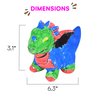 Neliblu Dinosaur Painting Kit - DIY Dino Craft Kit with Ceramic Figurine - Paintable Dino Art Activity for Toddler - Educational Toy for Dinosaur Enthusiasts - Gift-Worthy Figurines and Statues