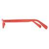 The Shay Colorful Semi-Rimless Half Reader Reading Glasses, 2.50 Red