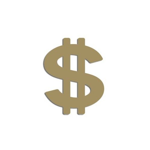Dollar Sign Tanning Bed Stickers 50 Pack