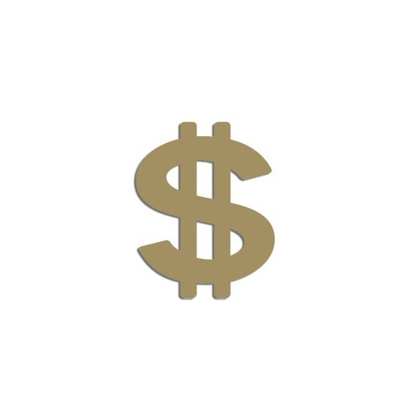 Dollar Sign Tanning Bed Stickers 50 Pack