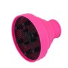 Hair Diffuser Attachment for Hair Dryer Travel Collapsible Portable Diffuser for Curly Hair Women .Airflow Attachment for Salon or Home Use with Nozzle 1.65-1.9In (Rose Red) Non-universal