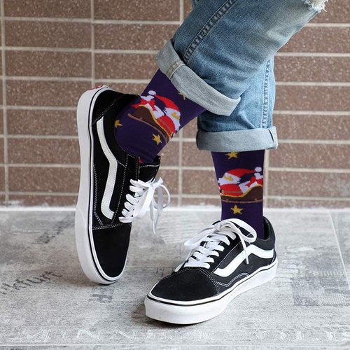 Mens Funny Christmas Socks for Women Men Winter Crazy Fun Novelty Dress Socks 6 Pairs Stocking Stuffers