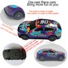 Himeeu 4Pack/10Pack Pull Back Racing Cars Die cast Race Car Vehicles,3 Inch Metal Friction Powered Car Toys Double Pull Back Cars for Toddlers (4Pack)