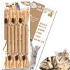 Leoezx Cat Toy (6 PCS) Silver Rattan Stick Catnip Stick Cat Training Toy Cat Chew Stick Indoor Cat Interactive Toy Cat Tooth Cleaning Toy Cat Wooden Tooth Stick Cat Game