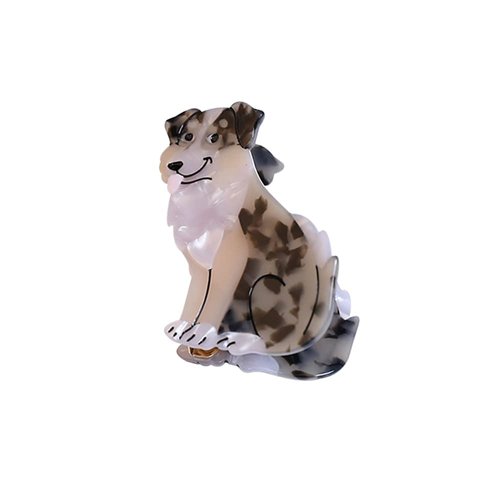 Australian Shepherd Dog Hair Clips,Small Claw Clips for Girls,Acetate Hair Clips for Women,S14
