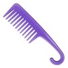 Blond Forte Medium Detangling Hair Brush for Curly Kinky Afro Textured, Wet or Dry Detangler Brush for Thick Hair + Bonus Edge Brush and Wide Tooth Comb (Purple)