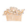DaXi Wedding Hair Side Combs Bridal Hair Combs Bridal Shower Hair Clips for Brides and Bridesmaids