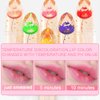 BINGBRUSH Crystal Flower Jelly Color Changing Lipstick,Long Lasting Lip Care Moisturizer Lip Balm Magic Color Change Lip Gloss Lip Tint Stain Matte Makeup Lipstick (06#Purple flower)