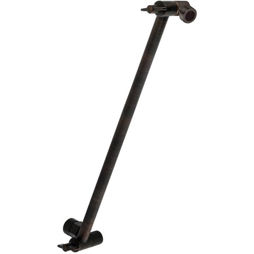 SparkPod Shower Head Extension Arm - 16'' Solid Brass Arm - Easily Adjust And Lock Angle - Durable Joint Ball - Sturdy Height Lock With 360° Maximum Adjustability - High Polished Oil-Rubbed Bronze