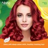 Nisha Creme Permanent Hair Color 100 percent Gray Coverage Hair Dye Easy to Apply Long Lasting Hair Colouring For Ultra Soft Deep Shine Conditioning With Natural Herbs Pack of 3 (Mahogany)