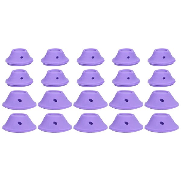 20Pcs Hair Rollers Silicone Hair Style Wave Former Mushroom Shaped Hair Curlers Set Home for Women