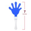 Windy City Novelties 12-Pack 7" Inch Mini Hand Clappers Noisemakers in Bulk (Red/White/Blue)