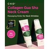 CKD Gua Sha Neck Cream - Retino Collagen Firming Cream for Neck and Jawline Tightening, Lifting, and Wrinkle Reduction with Stainless Steel Roller. Korean Skin Care,1.69 fl oz.