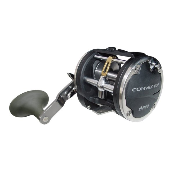 Okuma Convector Star Drag CV-20L Levelwind Trolling Reel (210 Yards- 20LB), Black