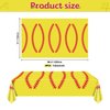 Hegbolke 4 Pack Softball Tablecloths - 86.6" x 51.2" Softball Party Table Cover Rectangular Softball Pattern Table Cloth for Girls Fans Sports Softball Birthday Party Supplies