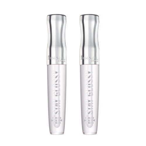 Rimmel Stay Glossy 6 Hour Lip Gloss, Seduce Me, 0.18 Fl Oz , 2 Count (Pack of 1)