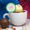 Confetti Rainbow Stars Hot Cocoa Bomb Packaging Sticker Labels, Total of 40 2" Circle Stickers by Amanda Creation