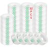 KUKEO 32 Roll Transparent Tape Refills, 3/4-Inch x 1000 inch Clear Tape, 1 inch Core, Clear Tape Refill Rolls for Gift Wrapping, Home, School Office Supplies