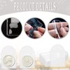 Vmiapxo 200 Pack 2" Single Pocket Coin Sleeves, Plastic Coin Collection Supplies Transparent Holders Protector Clear Bags for Coins Jewelry Ring Earring Pendant Gemstone (Semicircle)
