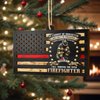 V VIBEPY All Over Printed Firefighter Ornaments, Firefighter Christmas Ornaments for Christmas Tree, 3.2"x3.5" 2 Layer Ornaments, Christmas Decor, Gift for Firefighter