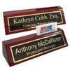 Desk Name Plate Personalized Engraved with Business Card Holder | Name Plate for Desk | Office Desk Decor - Office Accessories for Men and Office Desk Decor for Women by Griffco Supply