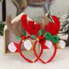 JOINPAYA 2Pcs Reindeer Antlers Headband: Christmas Cosplay Hairbands Xmas Headwear for Holiday Costume Party Supplies
