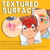 Bowitzki face painting practice board,5 pieces reusable colorful face paint practice board,painting makeup excersize template A4 size