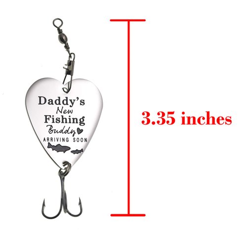 Gifts for New Dads Grandpa Fishing Lures Pregnancy Announcement Gift for Husband from Wife Sweetest Day Gifts for Him Dad Christmas Fisherman Gifts (Daddy's New Fishing Buddy Arriving Soon)