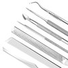 ZIZZON 7 Pcs Ingrown Toenail File and Lifters Set, Stainless Steel Ingrown Toenail Removal Kit, Under Nail Cleaner Pedicure Tools