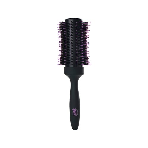Wet Brush Volume & Body Round Brush for Thick to Coarse Hair - Volumizing Salon Blow-Out with Less Pain, Effort & Breakage - Natural Boar Bristle Detangles Knots, 1.5" Barrel
