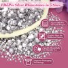 Shynek 2×130ML B7000 Rhinestone Clear Jewelry Adhesive Glue with Precision Tip and 1365PCS Charm Rhinestones Flatback Gem for Craft, Fabric Glue with Tools for Jewelry Making Clothes Elastic String
