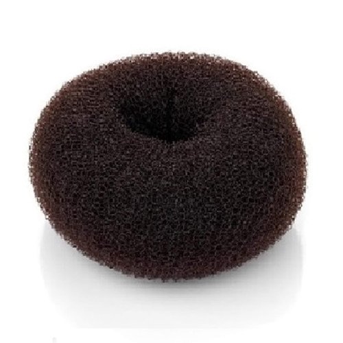 Beaute Galleria Hair Donut Bun Maker Ring Style Mesh Chignon Ballet Sock Bun (Mini, Brown)