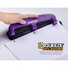 Bostitch Office EZ Squeeze Reduced Effort 3-Hole Punch, 12 Sheets, Purple