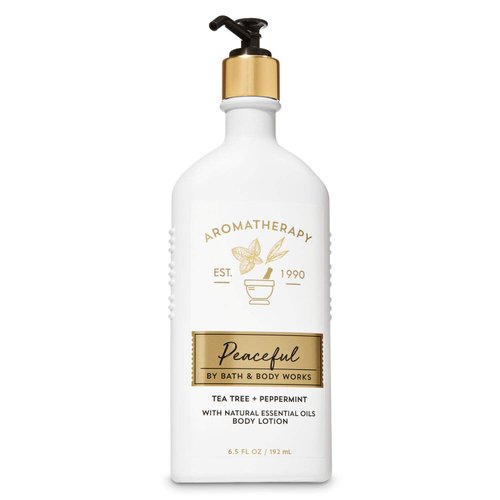 Bath and Body Works Aromatherapy Peaceful Tea Tree + Peppermint Body Lotion, 6.5 fl oz